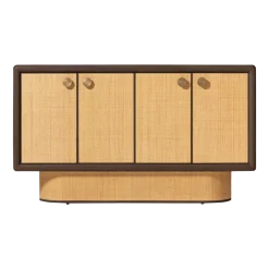 Buffet en bois mindi et rotin 160x92cm Granada - Versmissen