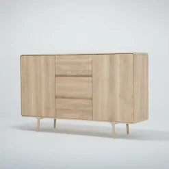 Buffet en chêne blanchi huilé Fawn - Gazzda