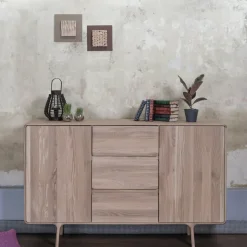 Buffet en chêne blanchi huilé Fawn - Gazzda