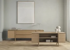 Buffet en chêne huilé blanchi 180cm Daia - Bolia