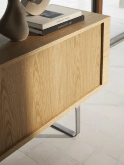 Buffet en chêne huilé et pieds en acier inoxydable 200cm CH825 - Carl Hansen & Søn