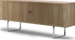 Buffet en chêne huilé et pieds en acier inoxydable 200cm CH825 - Carl Hansen & Søn