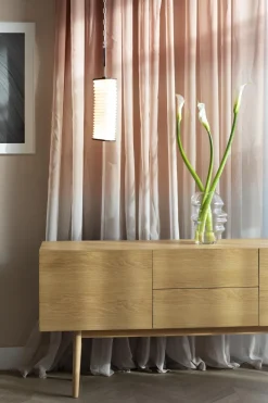 Buffet en chêne massif avec 2 portes et 2 tiroir 160x40x72cm Hight - Zuiver