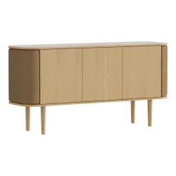 Buffet en chêne naturel marron 75 x 43 cm Treasures - UMAGE