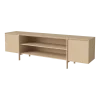 Buffet ouvert en chêne huilé blanchi 240cm Daia - Bolia