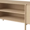 Buffet ouvert en chêne huilé blanchi180cm Daia - Bolia