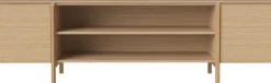 Buffet ouvert en chêne huilé 240cm Daia - Bolia