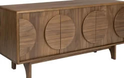 Buffet 3 portes en bois de noyer 40x120x58cm Groove - Zuiver