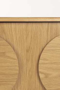 Buffet 3 portes en chêne naturel 120cm Groove - Zuiver