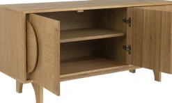 Buffet 3 portes en chêne naturel 120cm Groove - Zuiver