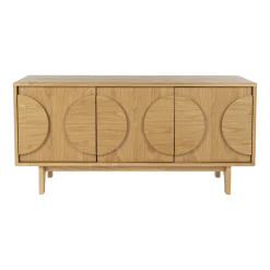 Buffet 3 portes en chêne naturel 120cm Groove - Zuiver