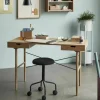 Bureau avec 2 compartiments en chêne naturel - Hübsch