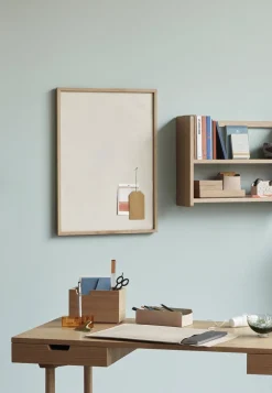 Bureau avec 2 compartiments en chêne naturel - Hübsch