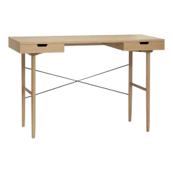 Bureau avec 2 compartiments en chêne naturel - Hübsch
