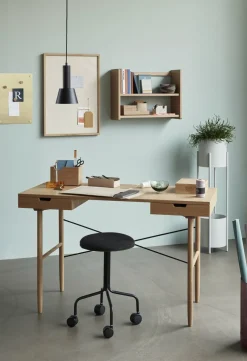 Bureau avec 2 compartiments en chêne naturel - Hübsch