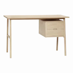 Bureau avec 2 tiroirs en chêne clair - Hübsch