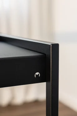Bureau en acier noir 60x100x79cm Donna - Metallbude