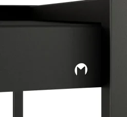 Bureau en acier noir 60x100x79cm Donna - Metallbude