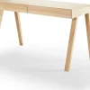 Bureau en bois lituanien 140 cm 4.9 Drawers - Emko