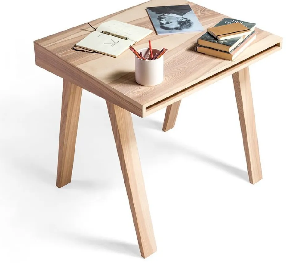 Bureau en bois lituanien 80 cm 4.9 Drawers - Emko