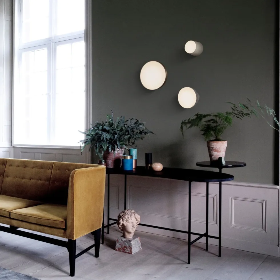 Bureau en frêne et marbre noir JH9 Palette - &tradition