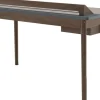 Bureau en noyer et tiroir gris ardoise Honoré - Hartô