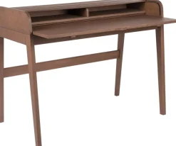 Bureau en noyer 110x61x85cm Barbier - Zuiver