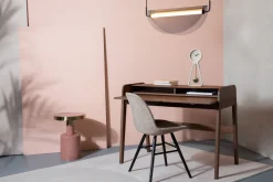Bureau en noyer 110x61x85cm Barbier - Zuiver