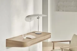 Bureau à fixer en chêne un tiroir 40 x 90 cm Vala - Bolia