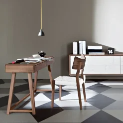 Bureau laqué gris Gray 50 - Gervasoni