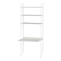 Bureau modulable blanc 80 x 200 x 58 cm Combinaison A - String furniture