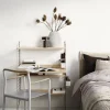 Bureau modulable en frêne et acier noir 80 x 115 x 58 cm Combinaison H - String furniture