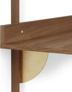 Bureau mural en chêne foncé Sector - Ferm living