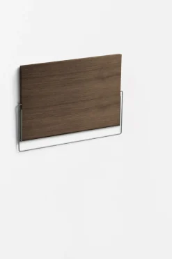 Bureau mural pliant en chêne foncé 90x2x55,5cm - Moebe