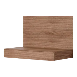 Bureau mural rectangulaire en noyer 47x85cm Tana - New Works