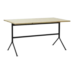 Bureau noir en bois de pin 150 x 75 cm Kip - Normann Copenhagen