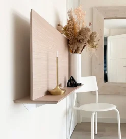 Bureau pliant flottant en bois Alada - Woodendot