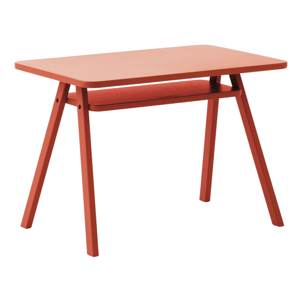 Bureau pour enfant en bois de hêtre coloré rouge 40x70x50cm Growing Green - Nobodinoz