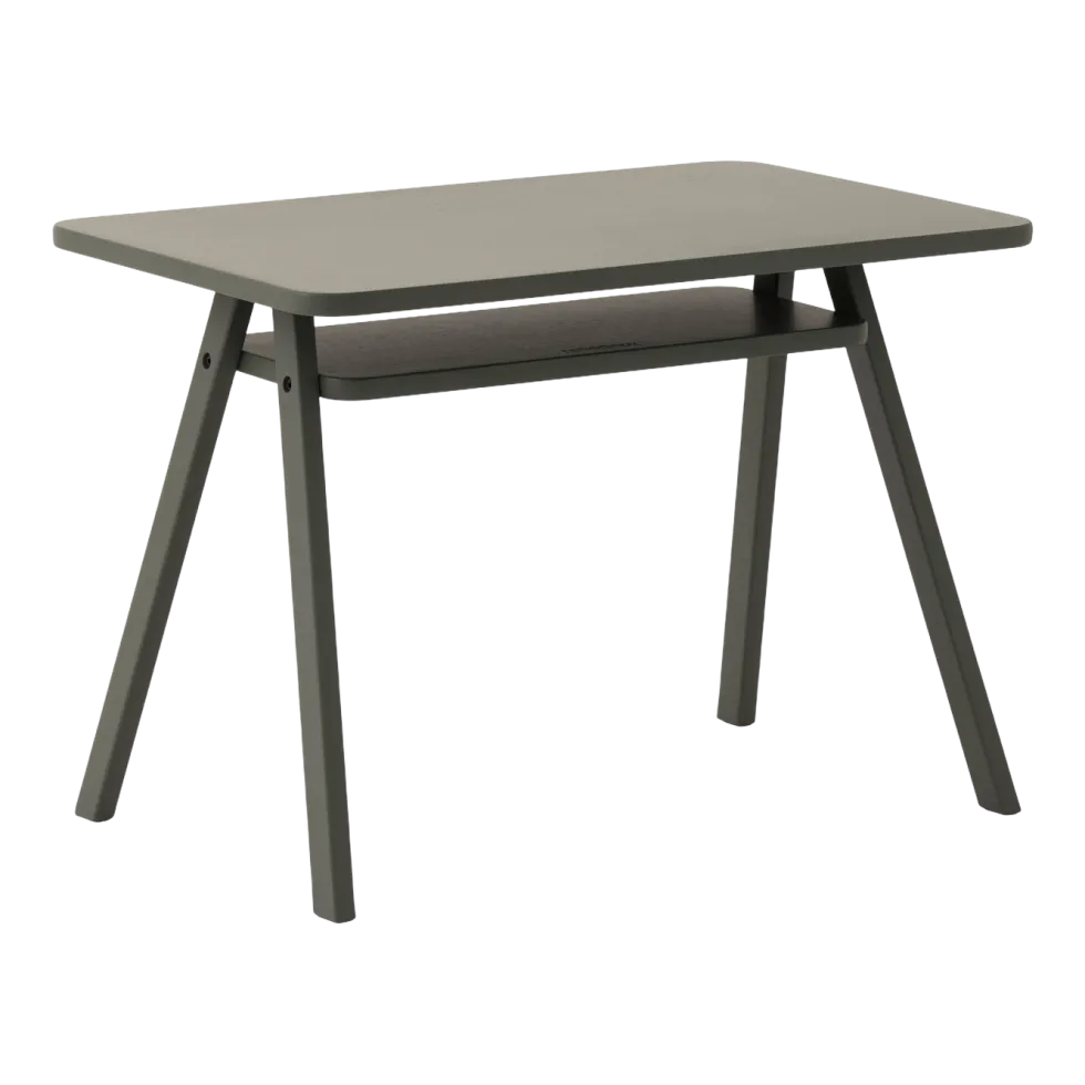 Bureau pour enfant en bois de hêtre coloré vert profond 40x70x50cm Growing Green - Nobodinoz
