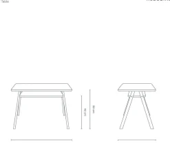 Bureau pour enfant en bois de hêtre coloré vert profond 40x70x50cm Growing Green - Nobodinoz