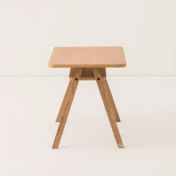 Bureau pour enfant en chêne massif naturel 40x70x50cm Growing Green - Nobodinoz