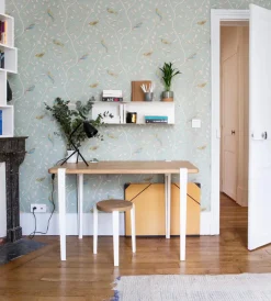 Bureau rectangulaire M Noma pieds blanc nuage 75 cm - TIPTOE