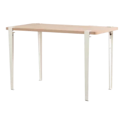 Bureau rectangulaire M Noma pieds blanc nuage 75 cm - TIPTOE