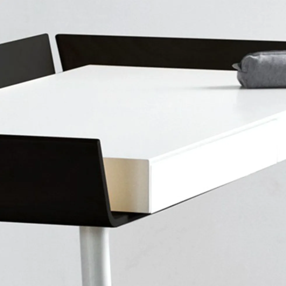 Bureau 2 tiroirs noir My Writing Desk - Emko