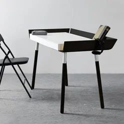 Bureau 2 tiroirs noir My Writing Desk - Emko
