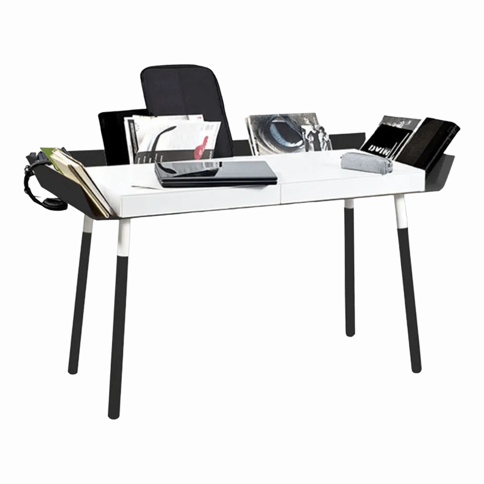 Bureau 2 tiroirs noir My Writing Desk - Emko