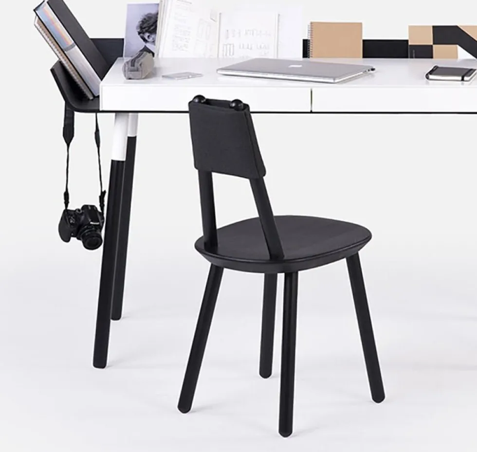 Bureau 2 tiroirs noir My Writing Desk - Emko