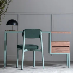 Bureau vert en noyer Ktab Simple - Kann Design