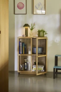Cabinet en bois de chêne naturel 70x39x90cm Mae - Hübsch