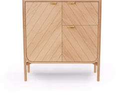 Cabinet en chêne naturel 120,5 x 45 x 130 cm Marius - Hartô